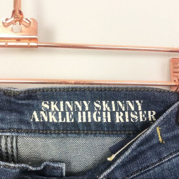 MADEWELL | Skinny Skinny Ankle High Riser Jeans Dark Denim Women’s Size 26 (2) - Picture 9 of 10